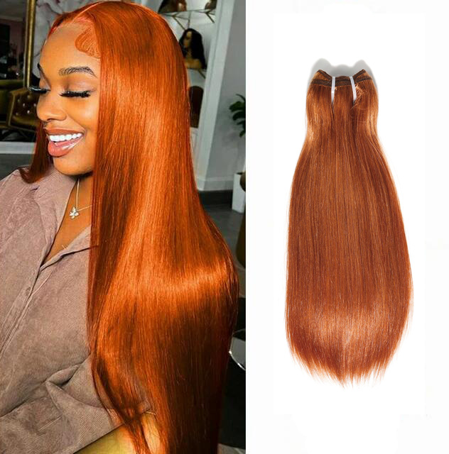 Stema #350 Ginger Straight Virgin Human Hair Bundles